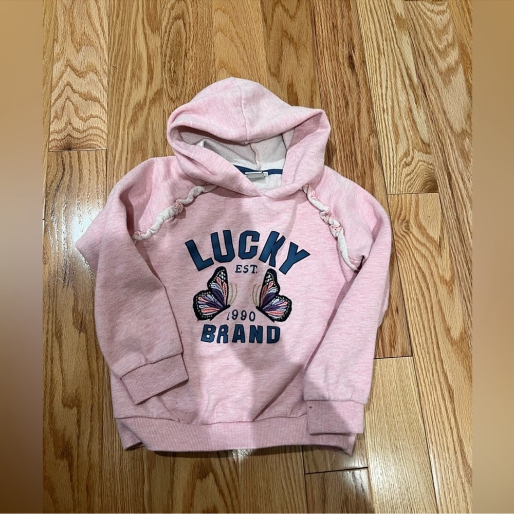 Girls Lucky brand butterfly sweatshirt